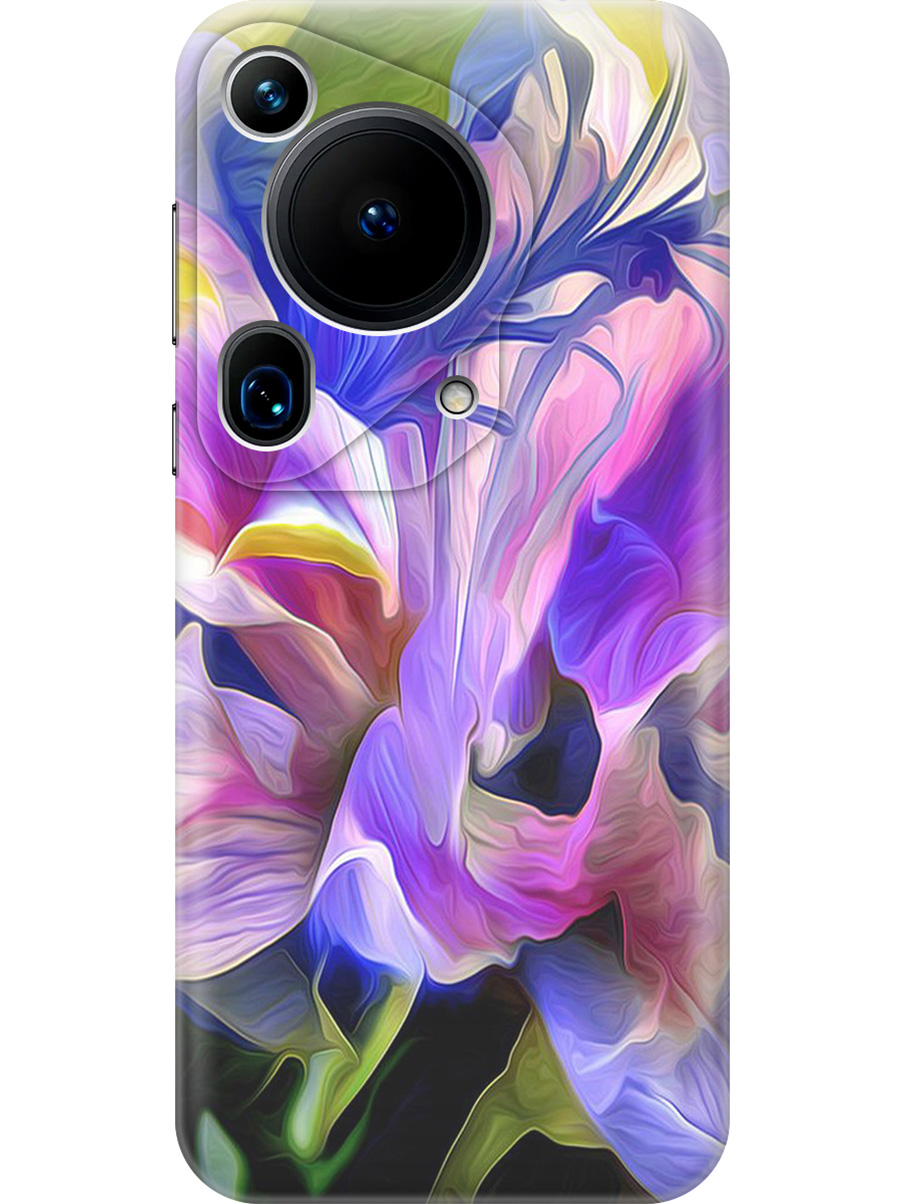

Силиконовый чехол на Huawei Pura 70 Ultra с принтом "Цветочная абстракция", Прозрачный;зеленый;синий;фиолетовый, 782625821