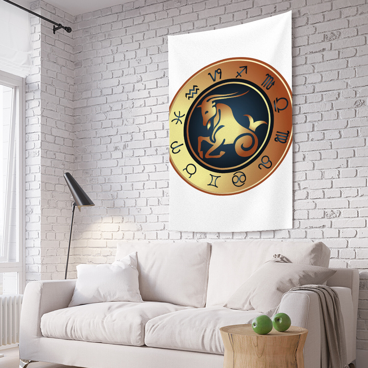

Вертикальное фотопанно на стену JoyArty Жетон знаком Козерога 150x200 см, Жетон знаком Козерога