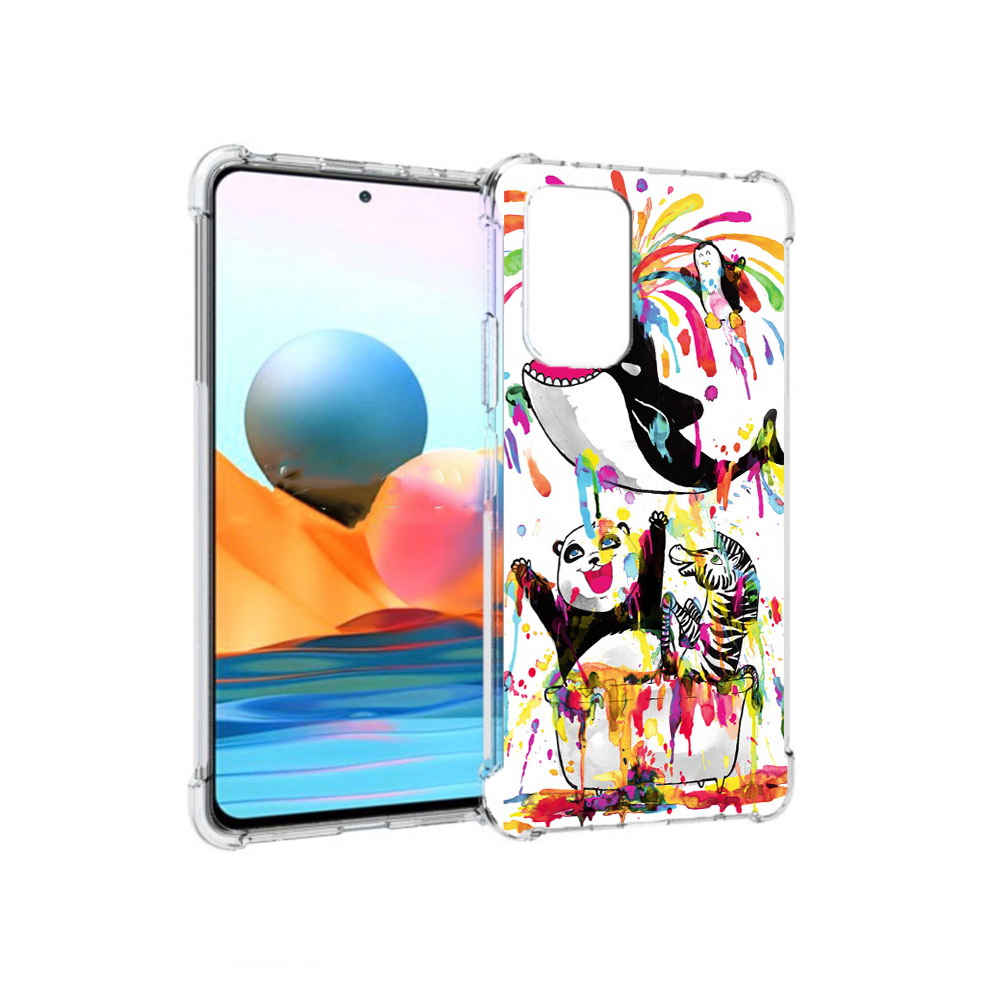Чехол MyPads Tocco для Xiaomi Redmi Note 10 Pro Хиппи кит (PT158414.284.191)