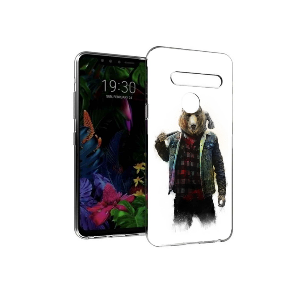 

Чехол MyPads Tocco для LG G8 медведь с топором (PT135945.76.469), Tocco