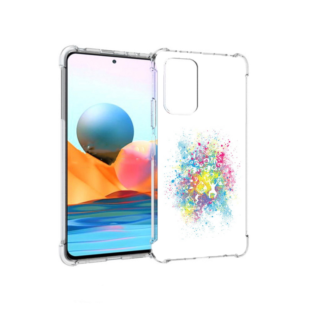 Чехол MyPads Tocco для Xiaomi Redmi Note 10 Pro акварель абстракция (PT158414.284.214)
