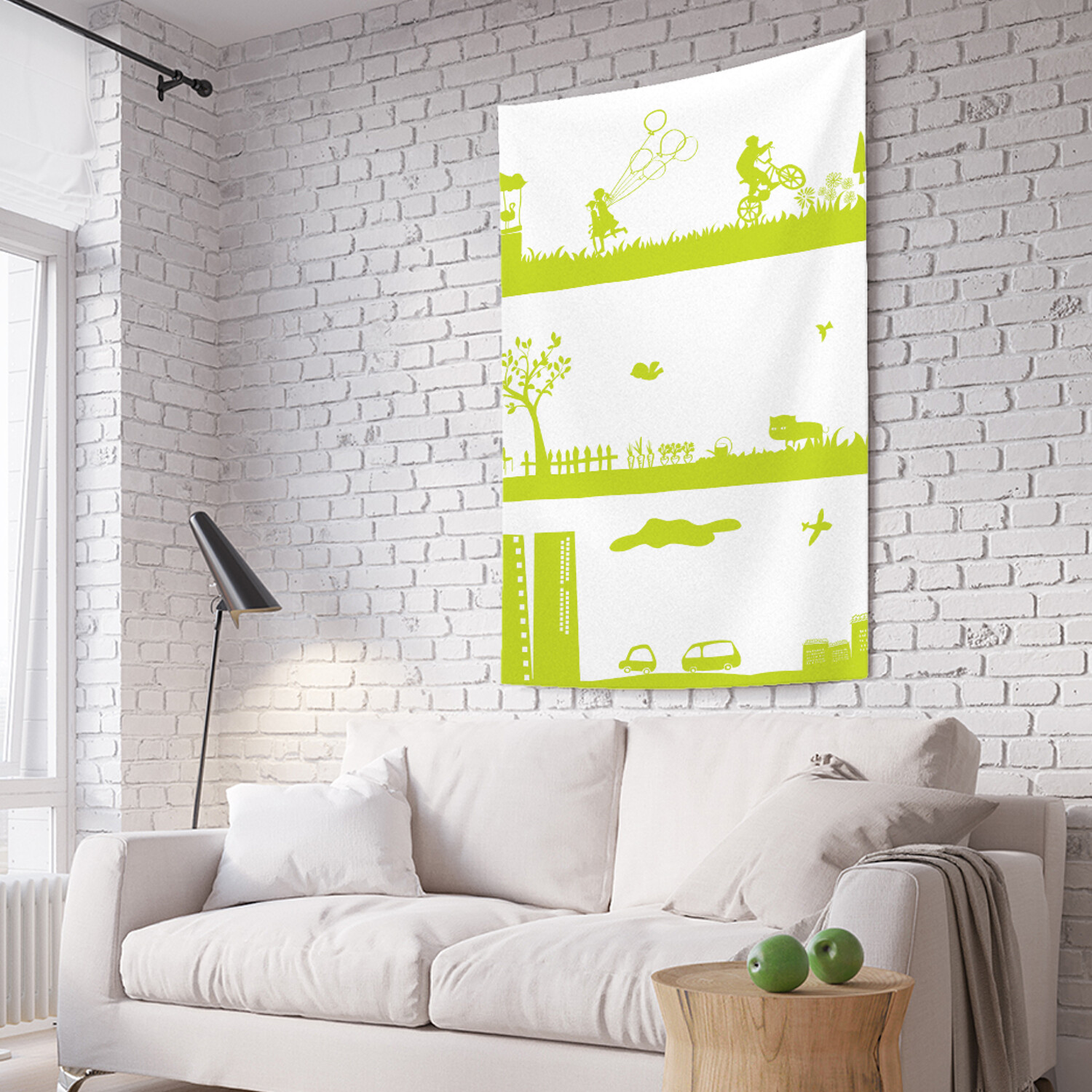 

Вертикальное фотопанно на стену JoyArty Парк дача город 150x200 см, Парк, дача, город
