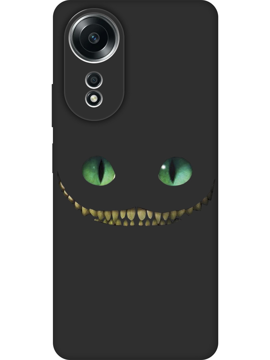 

Силиконовый чехол на Oppo A58 4G с принтом "Чеширский кот" матовый черный, Черный;прозрачный;белый;зеленый, 782630071