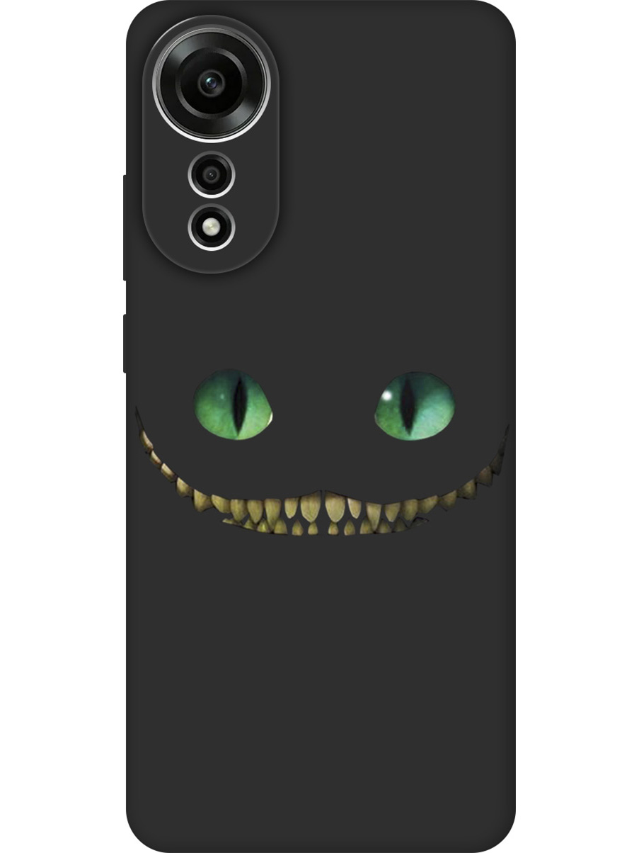 

Силиконовый чехол на Oppo A78 4G с принтом "Чеширский кот" матовый черный, Черный;прозрачный;белый;зеленый, 782629471