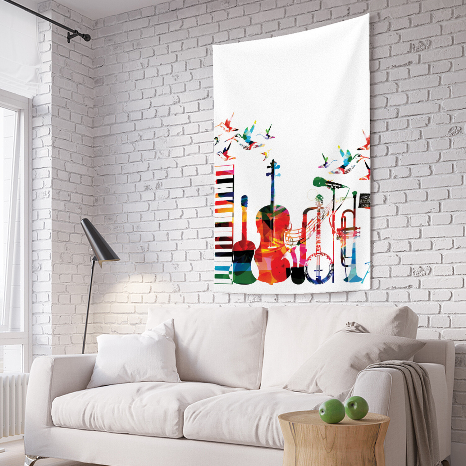 

Вертикальное фотопанно на стену JoyArty Музыкальные инструменты 150x200 см, Музыкальные инструменты