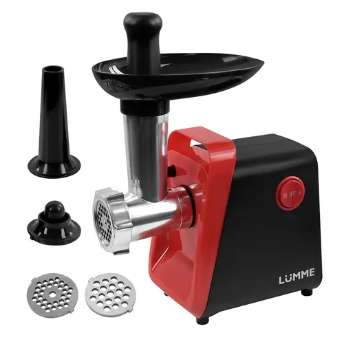 

Электромясорубка LUMME LU-MG2112A 3500 Вт красный; черный, LU-MG2112A