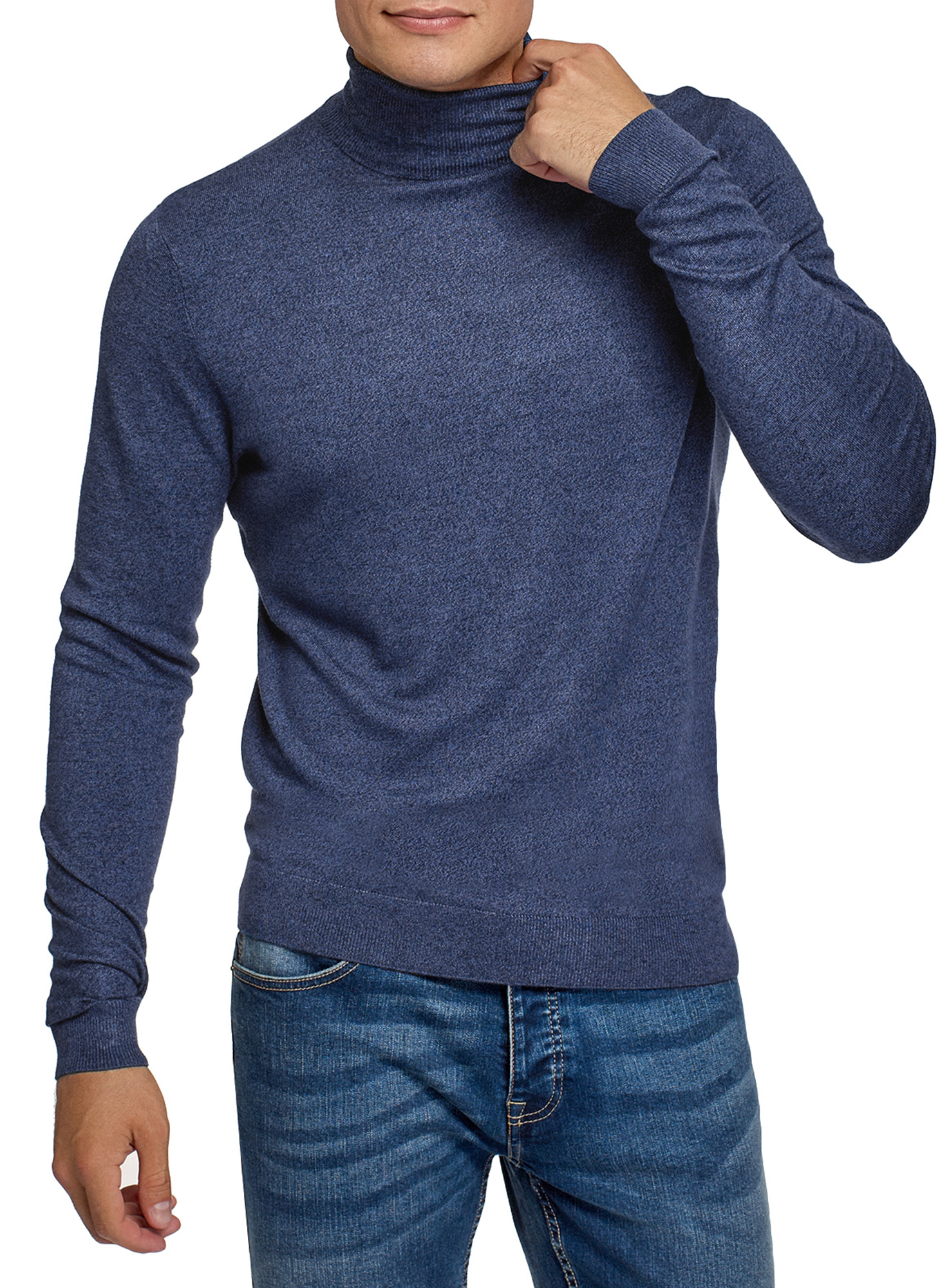 

Водолазка мужская oodji 4B312003M-3 синяя 2XL, 4B312003M-3