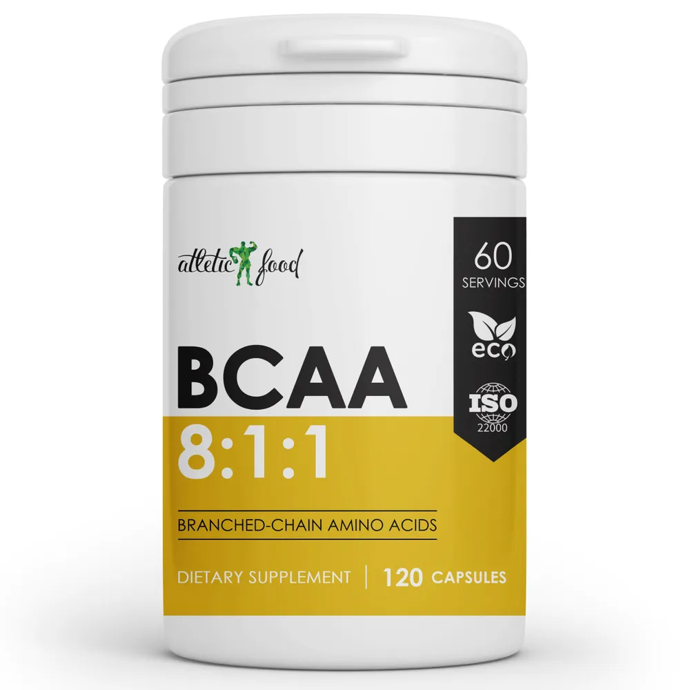 Atletic Food Branched-Chain Amino Acid 8:1:1 BCAA 120 капсул, без вкуса