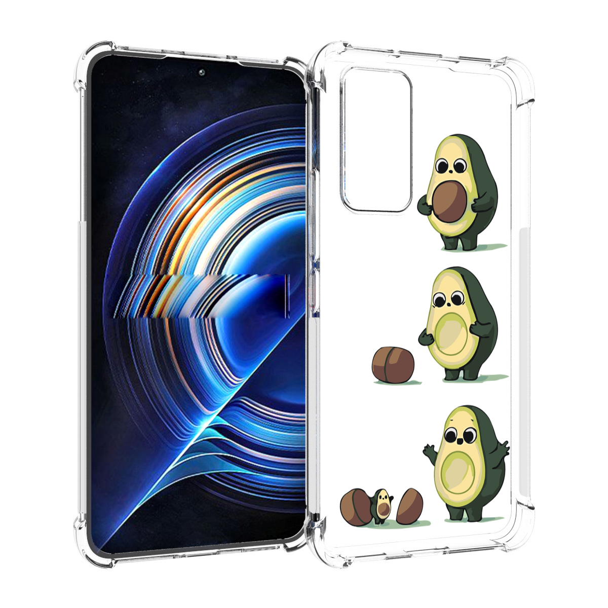 

Чехол MyPads авокадо-с-малышом для Tecno Camon 19 Neo, Прозрачный, Tocco