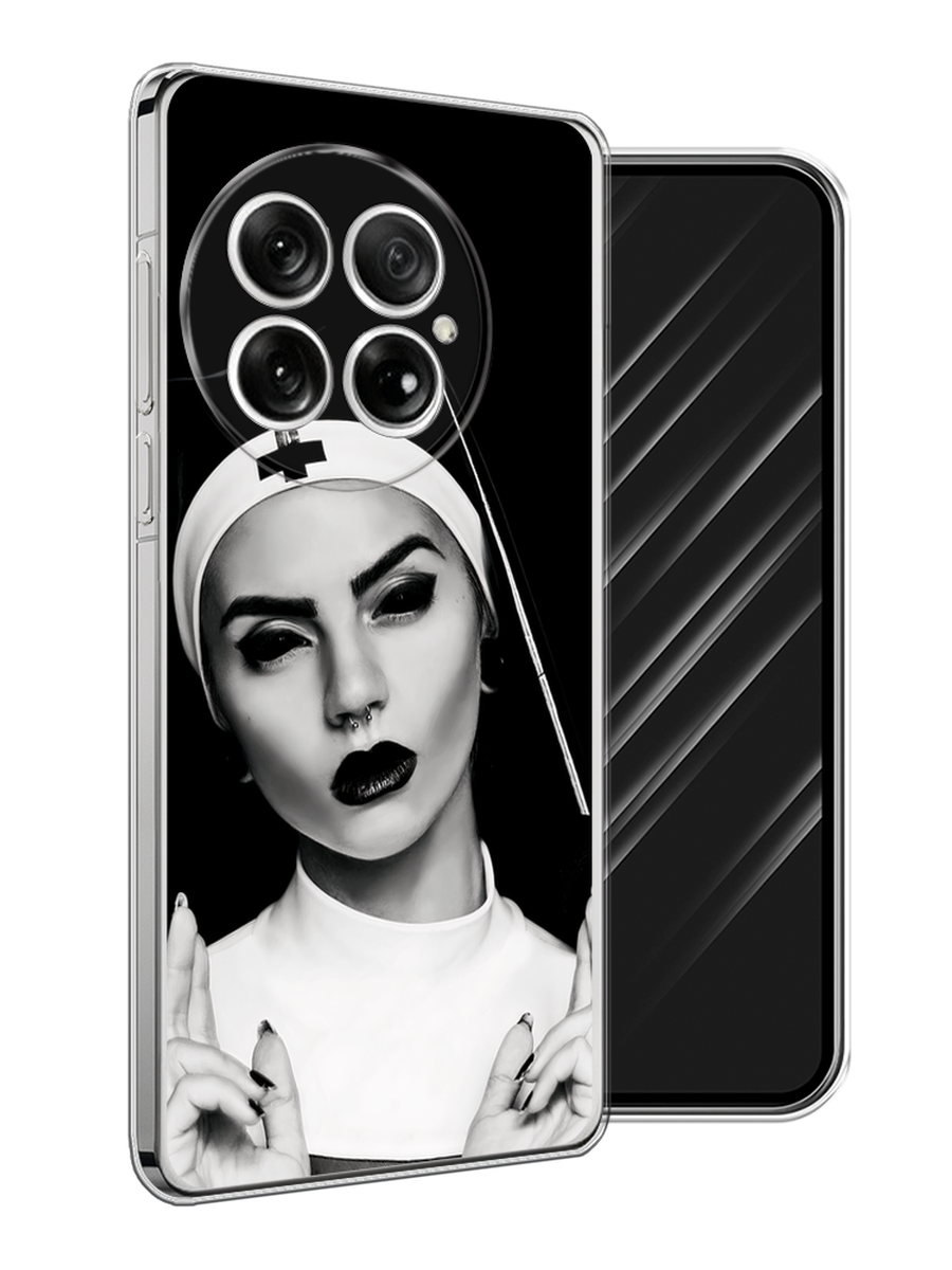 

Чехол Awog на OnePlus 13 "Черная монашка", Серый;черный, 155350-1