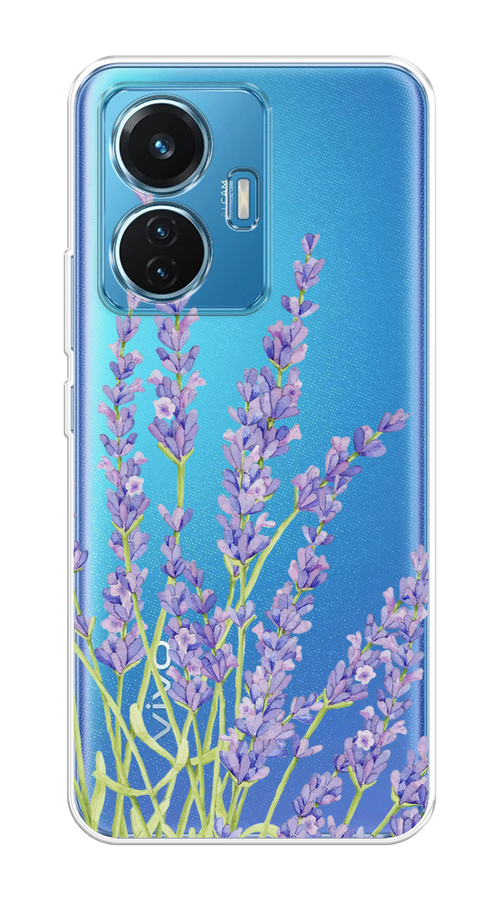 

Чехол на Vivo T1 "Лавандовые стебли", Фиолетовый;зеленый, 267150-1