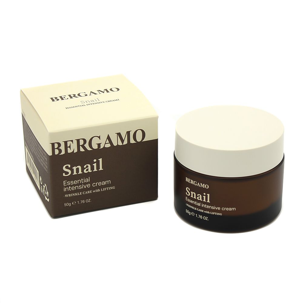 фото Крем для лица bergamo snail essential intensive cream, 50 мл