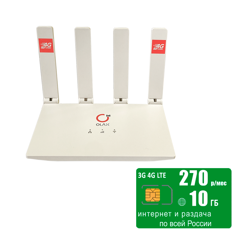 

Wi-Fi роутер Olax MC50 (router-mc50-mega10gb-SG-sb), MC50