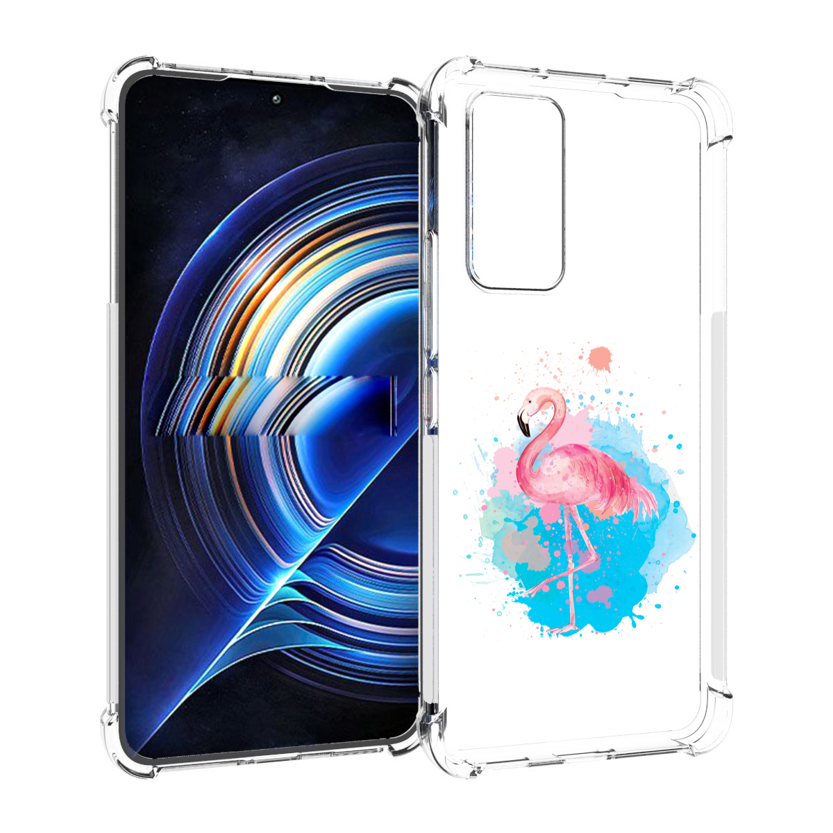 

Чехол MyPads акварельное-фламинго для Tecno Camon 19 Neo, Прозрачный, Tocco