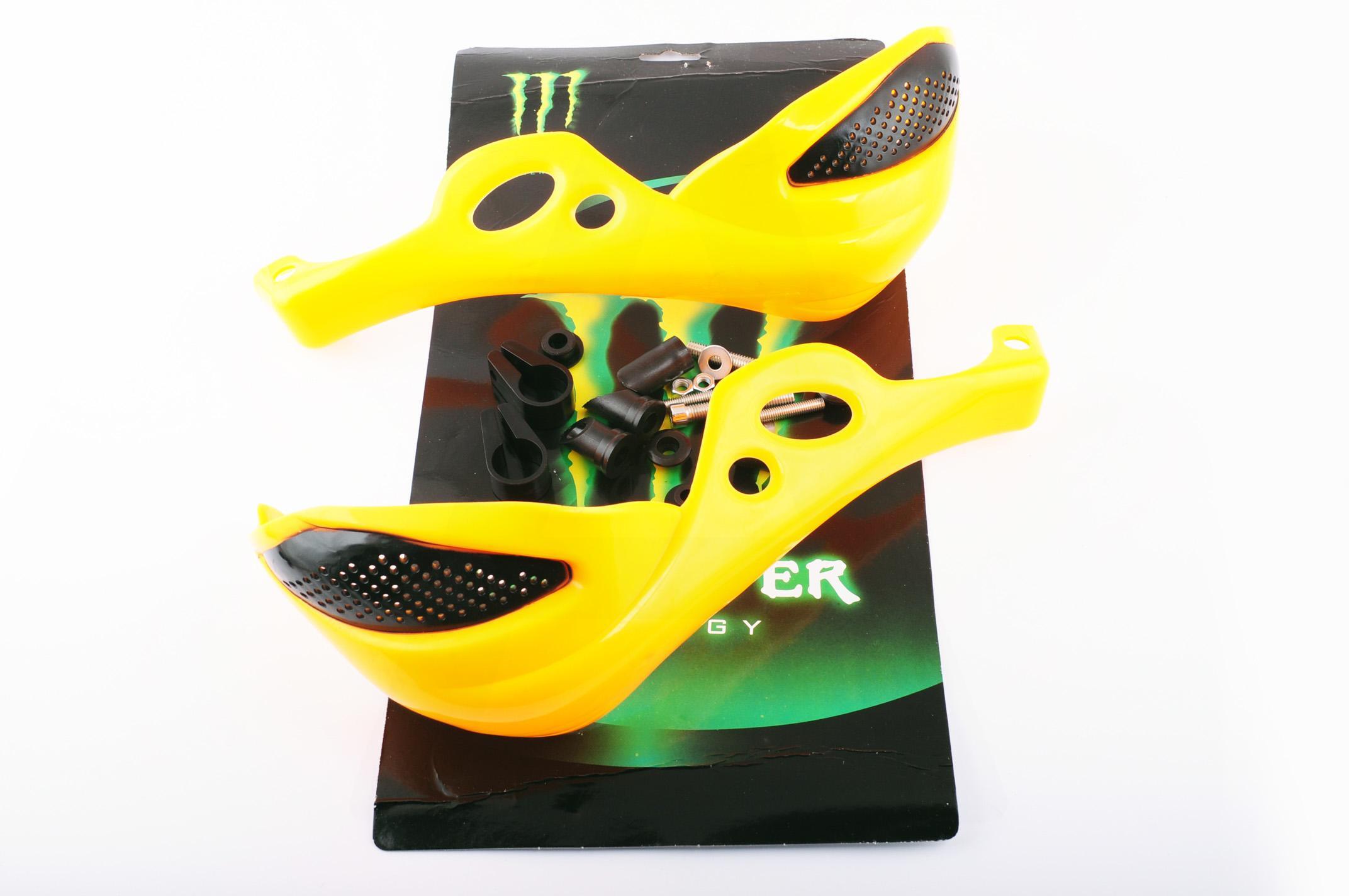 

Защита рук на руль (mod:1, MONSTER ENERGY, желтые) "XJB", Желтый