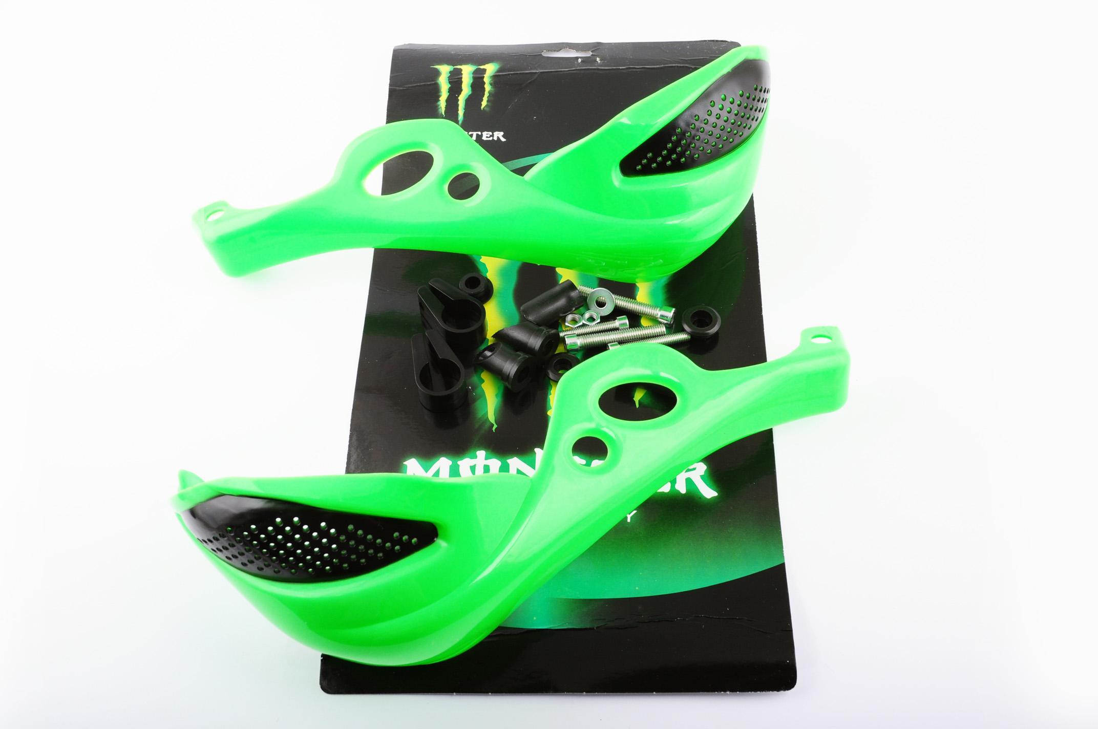 

Защита рук на руль(mod:1, MONSTER ENERGY, зеленые) "XJB", Зеленый
