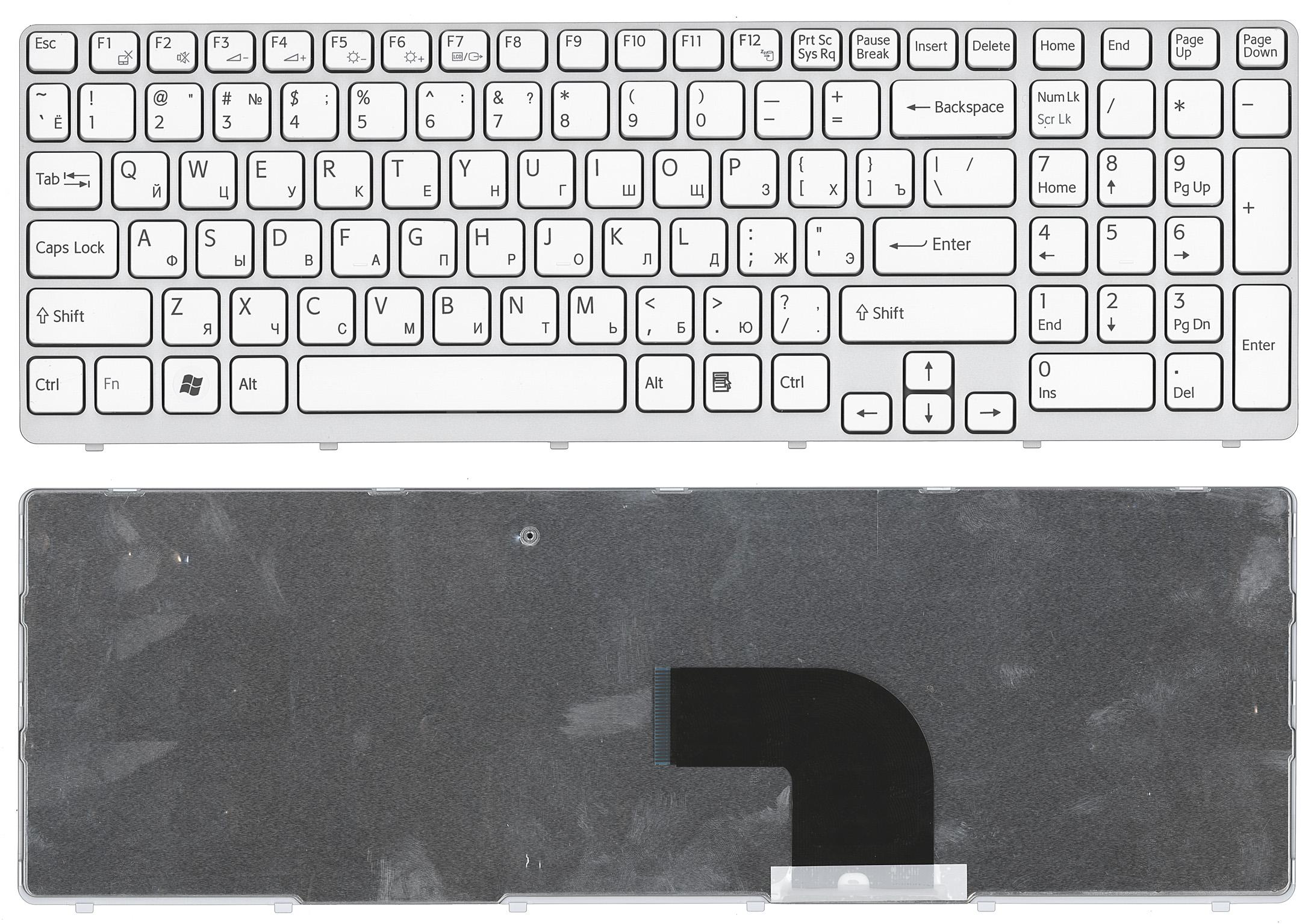 

Клавиатура для ноутбука Sony Vaio SVE15 SVE1511V1R белая