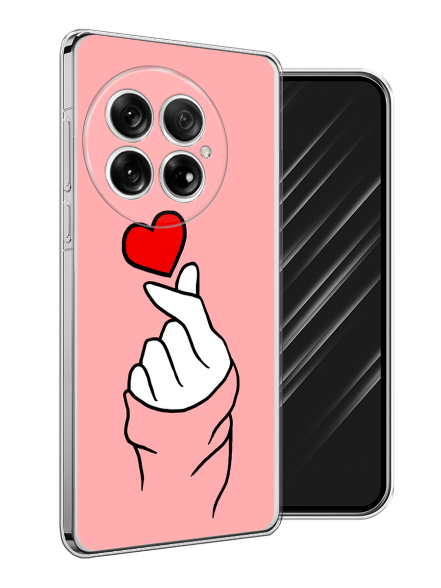 

Чехол Awog на OnePlus 13 "Милое сердечко", Белый;красный;черный, 155350-1