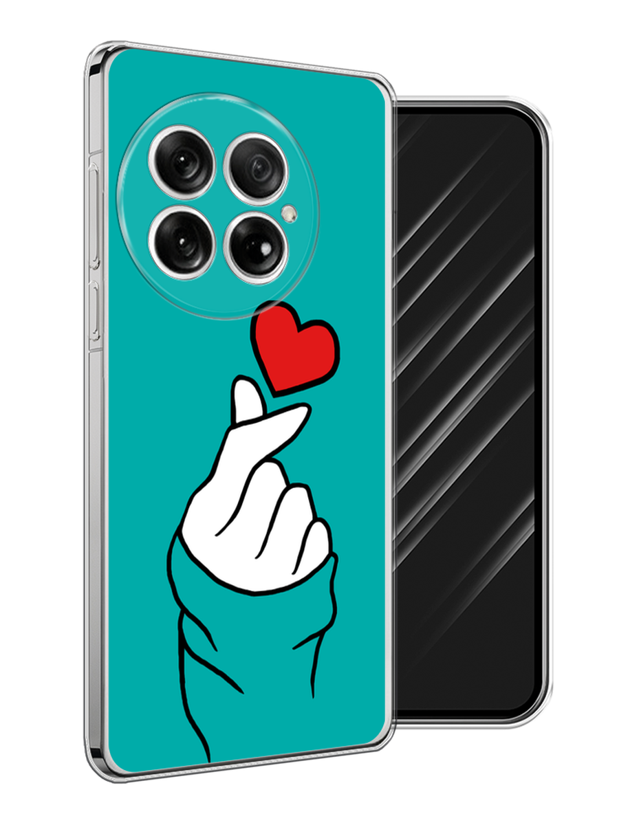 

Чехол Awog на OnePlus 13 "Маленькое сердечко", Голубой;белый;красный, 155350-1
