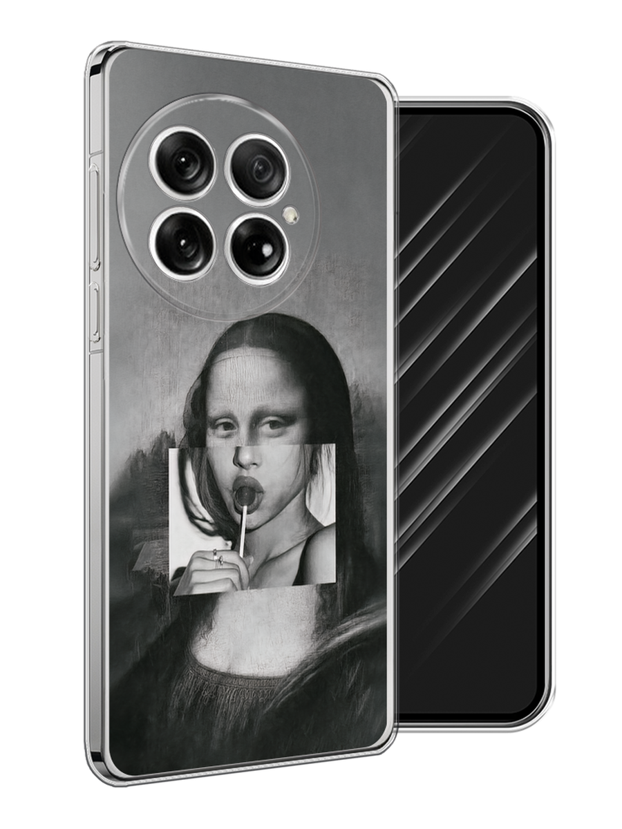 

Чехол Awog на OnePlus 13 "Mona Lisa sucking lollipop", Серый, 155350-1