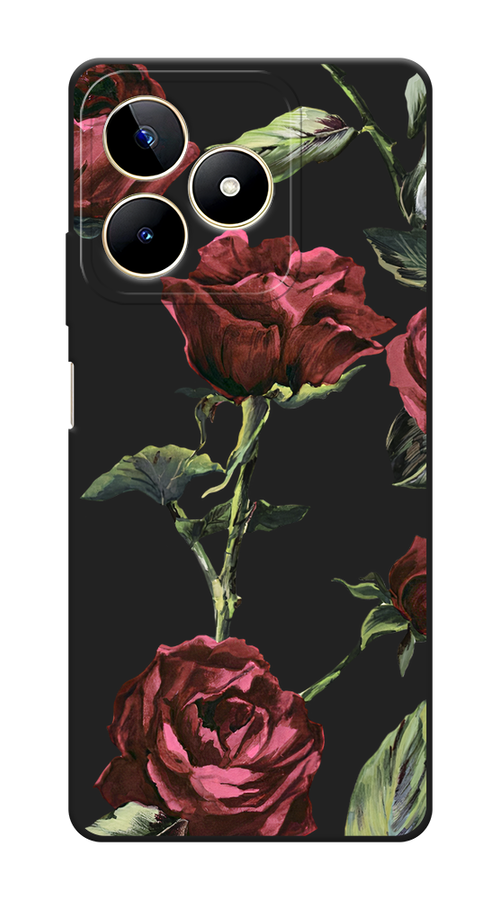 

Чехол Awog на Realme C53/C51 "Бордовые розы фон", Бордовый, 2515252-1