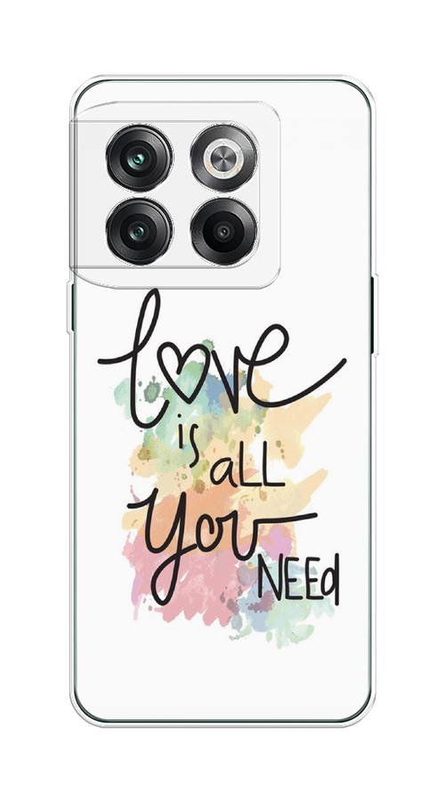 

Чехол на OnePlus 10T/Ace Pro "Love is all you need", Белый;черный;зеленый, 153150-1