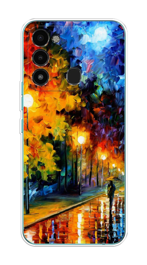 

Чехол на Tecno Spark Go 2022/8С/9 "Безлюдная улочка", Оранжевый;желтый;синий, 301250-1