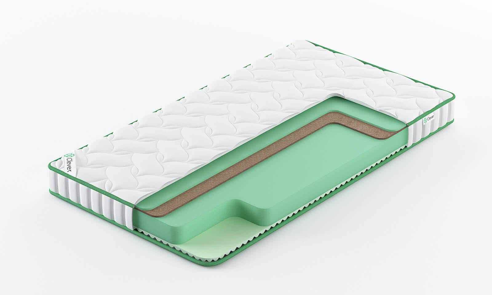 

Матрас Clever Energy Slim 60x150, Белый, ENERGY SLIM