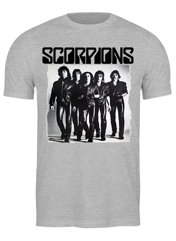 

Футболка мужская Printio Scorpions band серая M, Серый, Scorpions band