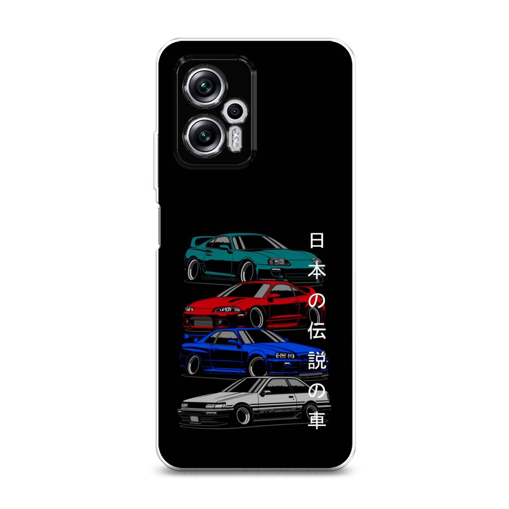 фото Силиконовый чехол "jdm legend cars" на xiaomi redmi note 11t pro awog