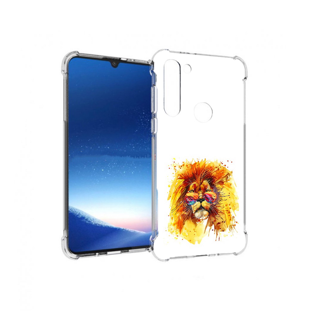 

Чехол MyPads Tocco для Motorola Moto G8 Power лев в очках (PT143076.340.436), Прозрачный, Tocco