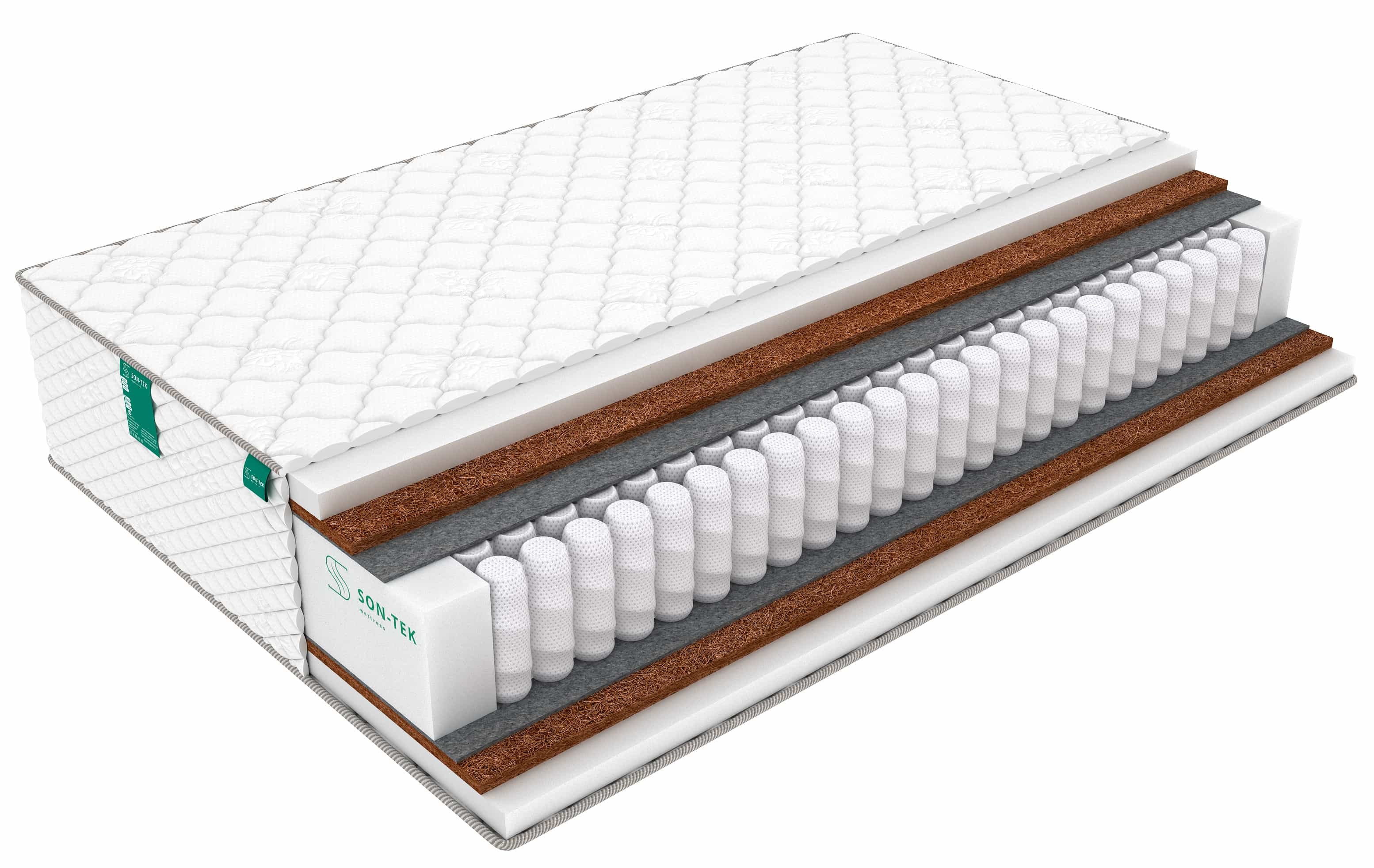 

Матрас пружинный Sleeptek PremierBIG FoamStrong Double/brdmtr473774 80х200, Белый, PremierBIG FoamStrong Double