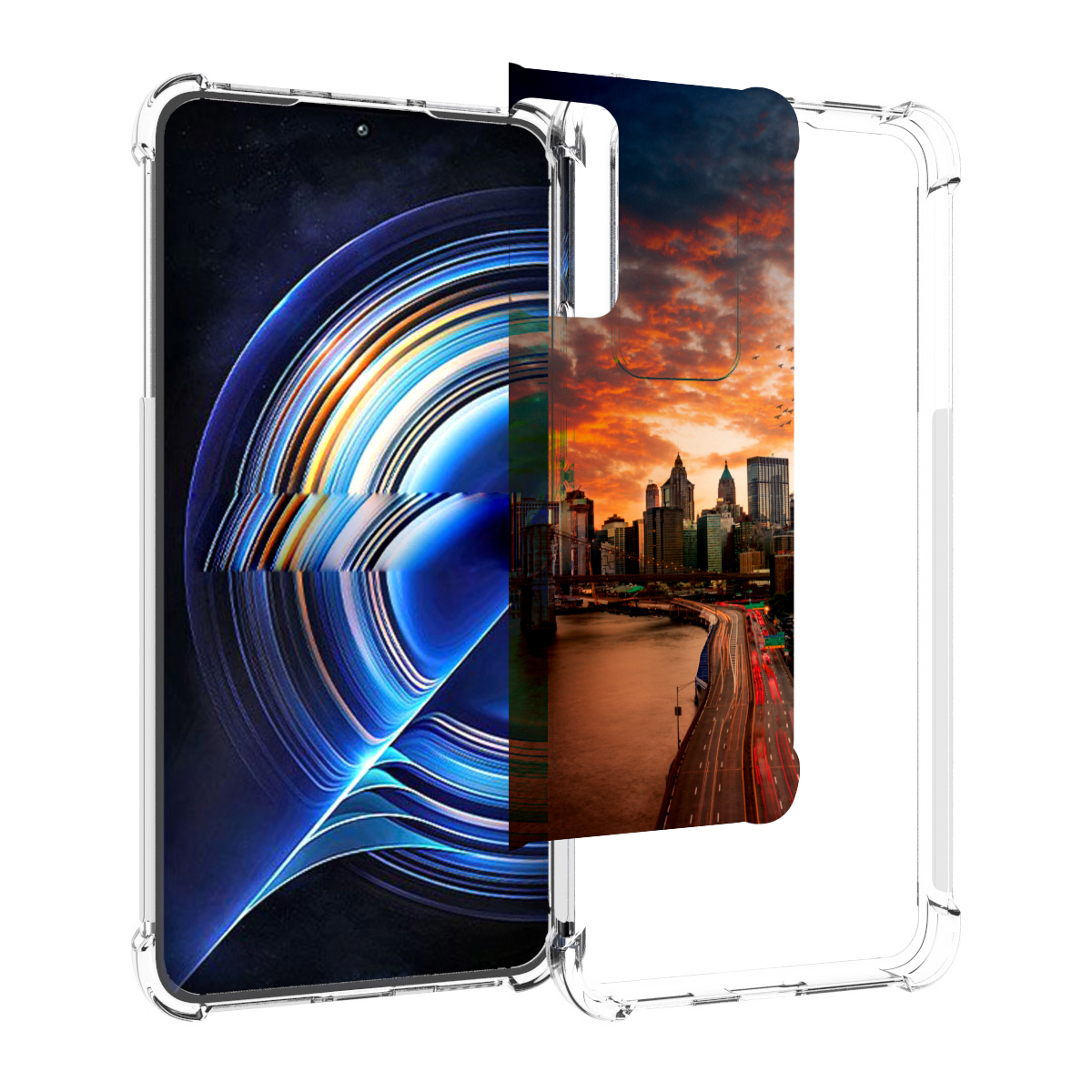 

Чехол MyPads американский город фото для Tecno Camon 19 Neo, Прозрачный, Tocco