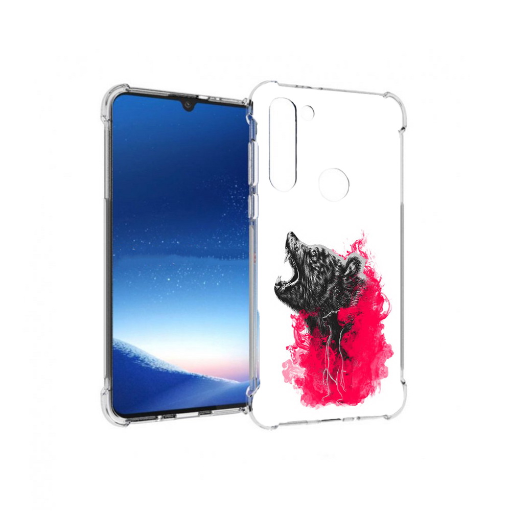 

Чехол MyPads Tocco для Motorola Moto G8 Power медведь в дымке (PT143076.340.463), Прозрачный, Tocco