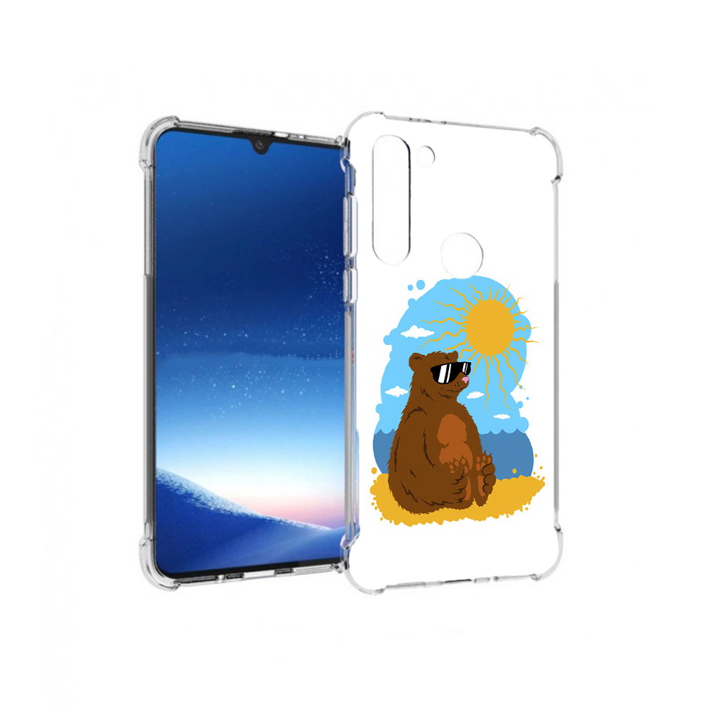 

Чехол MyPads Tocco для Motorola Moto G8 Power медведь на чиле (PT143076.340.468), Прозрачный, Tocco