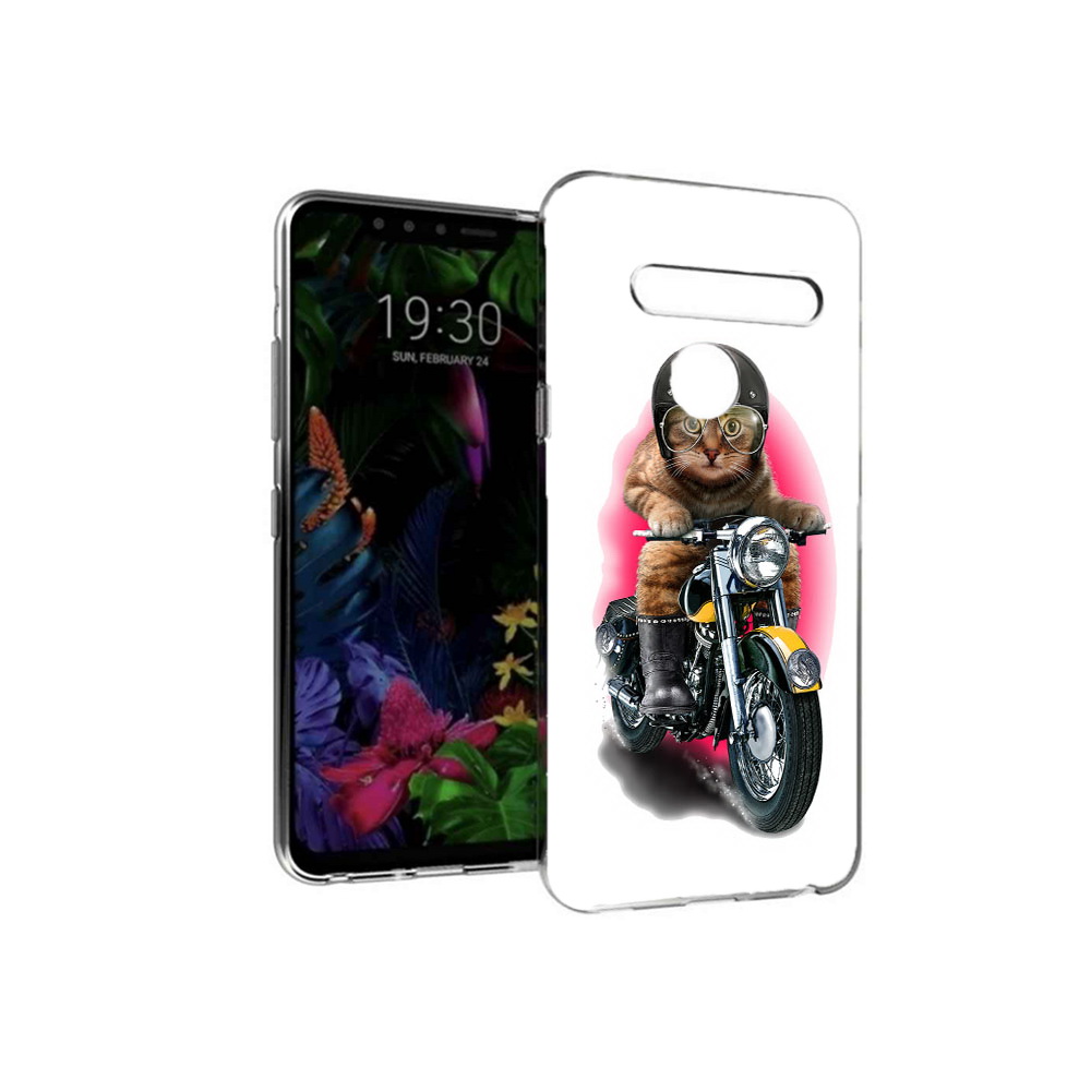 

Чехол MyPads Tocco для LG G8 мото-кот (PT135945.76.485), Tocco