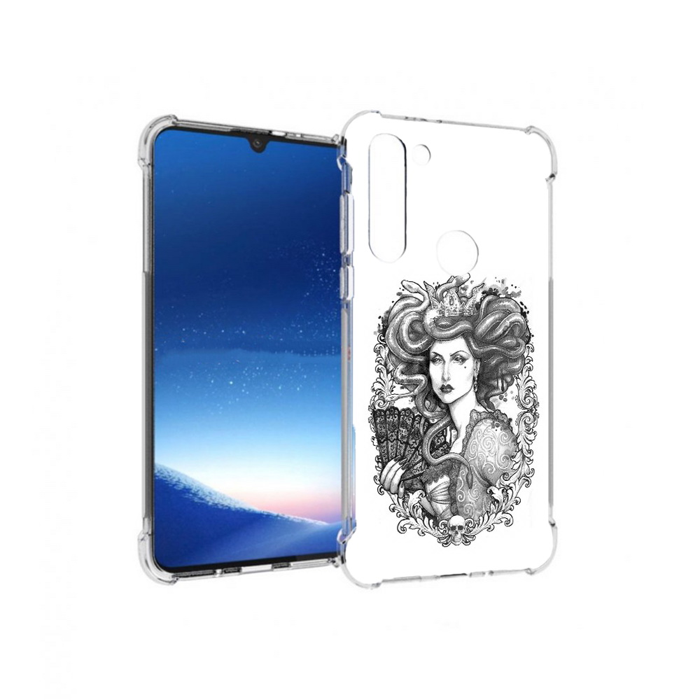 

Чехол MyPads Tocco для Motorola Moto G8 Power медуза черно белый (PT143076.340.472), Прозрачный, Tocco