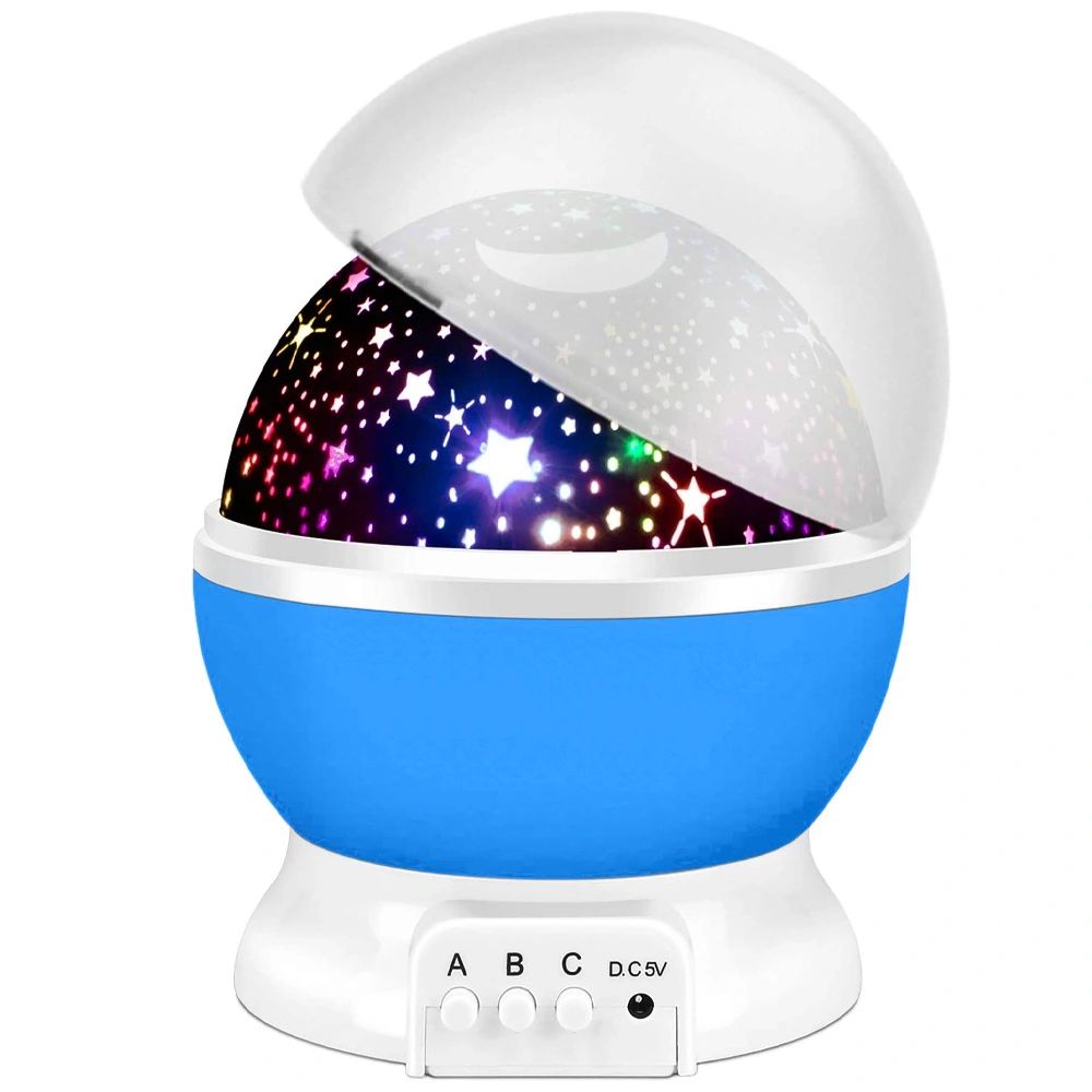 фото Ночник-проектор звездного неба мечта (синий шар) с usb-кабелем urm