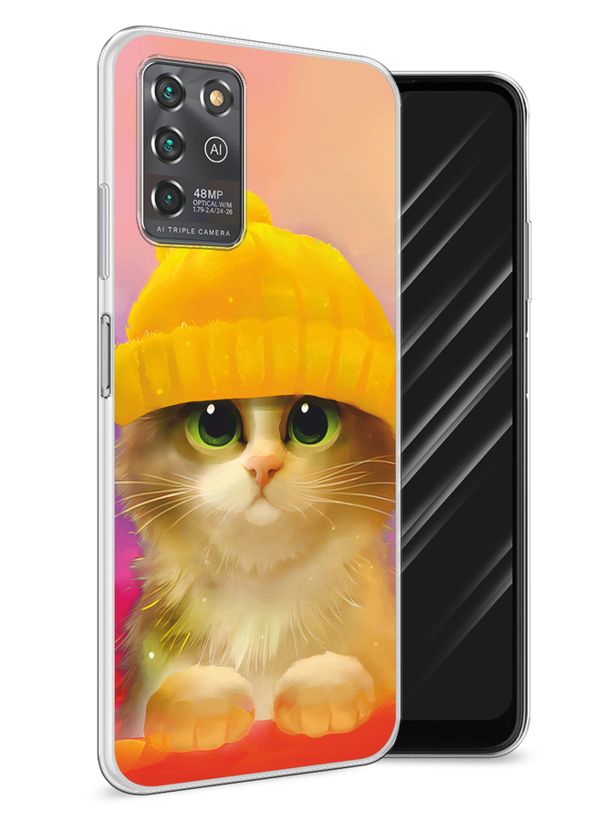 

Чехол Awog на ZTE Blade V30 Vita / ЗТЕ Блэйд V30 Vita "Котенок в желтой шапке", Разноцветный, 135050-2