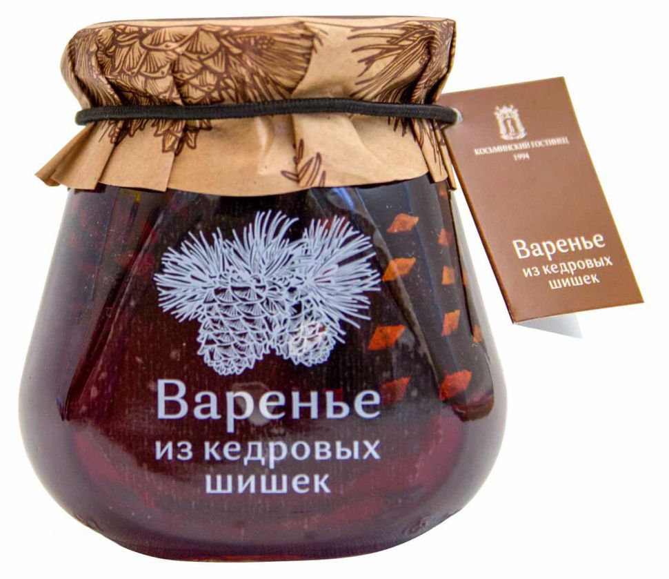 

Варенье Шишки в сторону кедровое с орехами в сиропе 165 г