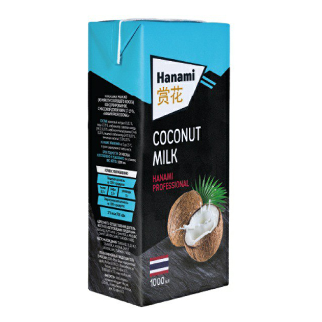 

Молоко кокосовое Hanami Professional 1 л