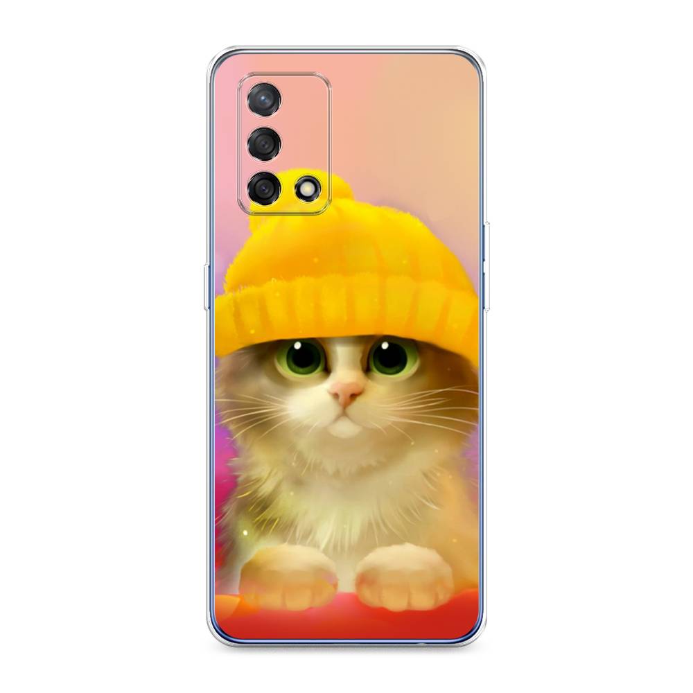 

Чехол Awog на Oppo A74 "Котенок в желтой шапке", Разноцветный, 256050-2