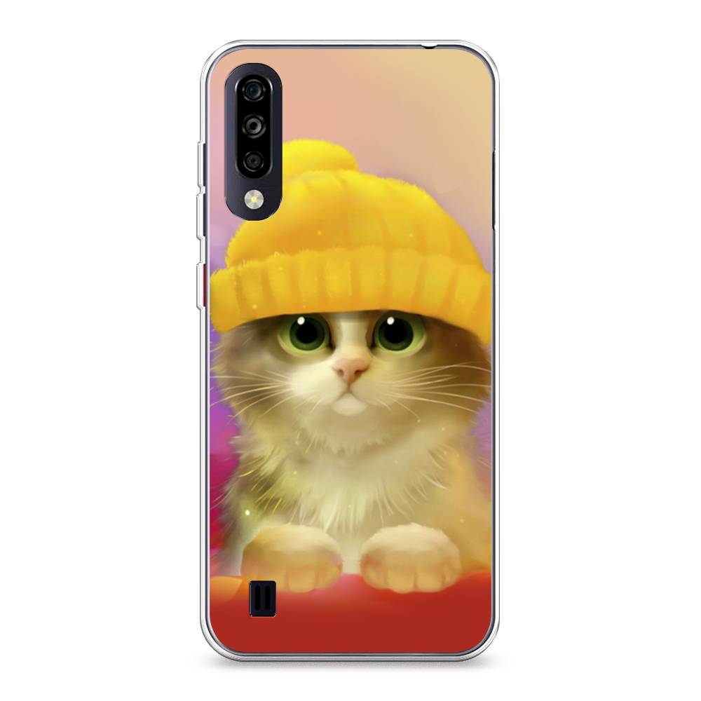 фото Чехол awog "котенок в желтой шапке" для zte blade a7 (2020)