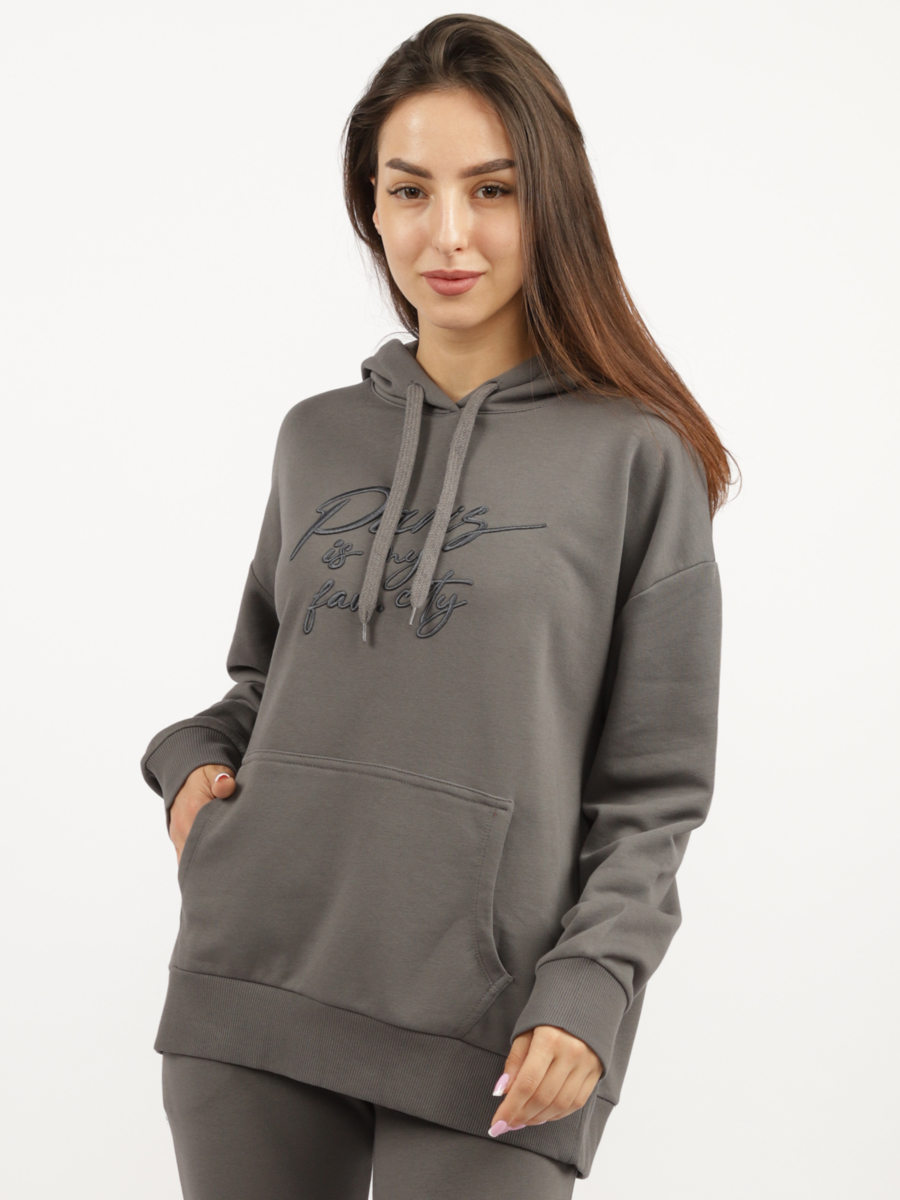 

Худи женское A passion play SQ73071 серое M, Серый, SQ73071