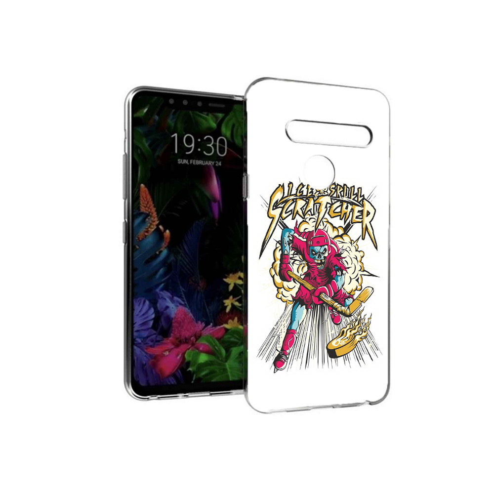 

Чехол MyPads Tocco для LG G8 нарисованный скелет хоккеист (PT135945.76.514), Tocco