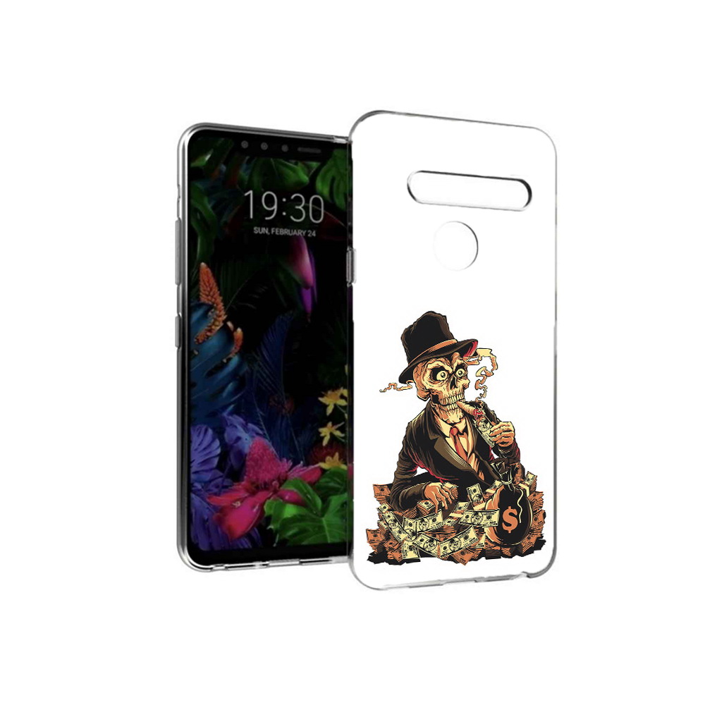 

Чехол MyPads Tocco для LG G8 нарисованный череп с сигаретой (PT135945.76.515), Tocco