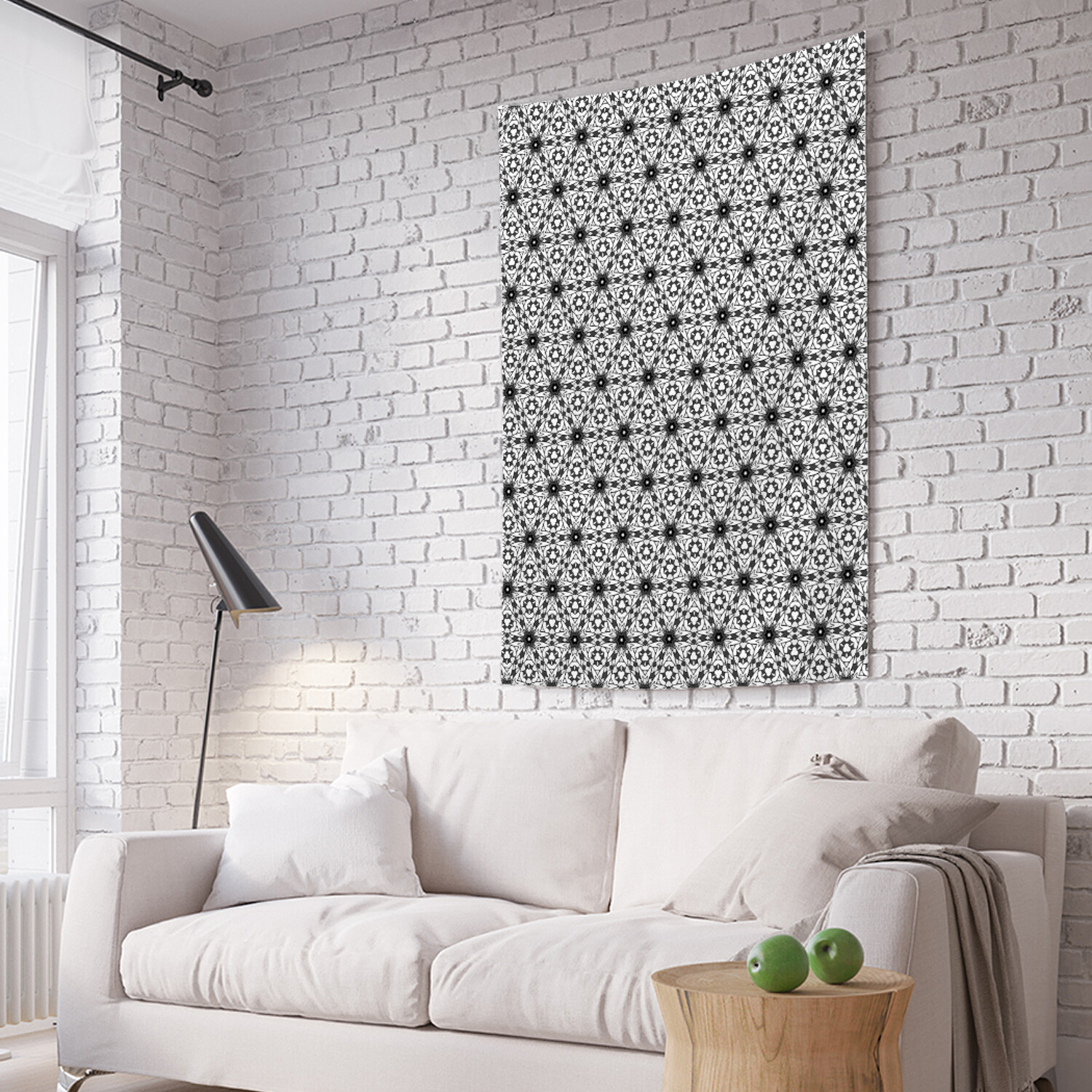 

Вертикальное фотопанно на стену JoyArty Монохромный калейдоскоп 150x200 см, Монохромный калейдоскоп