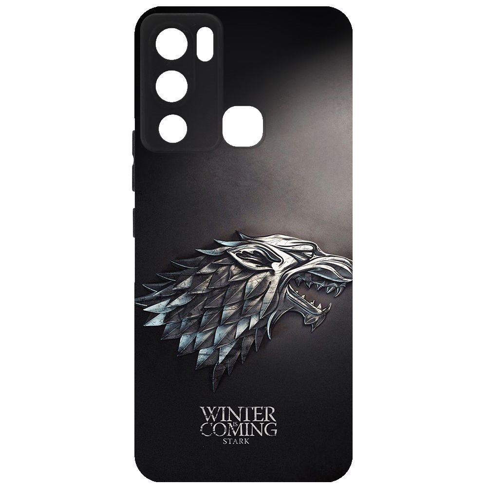 

Чехол-накладка Krutoff Soft Case Игра Престолов. Зима Близко для Infinix Hot 12i черный