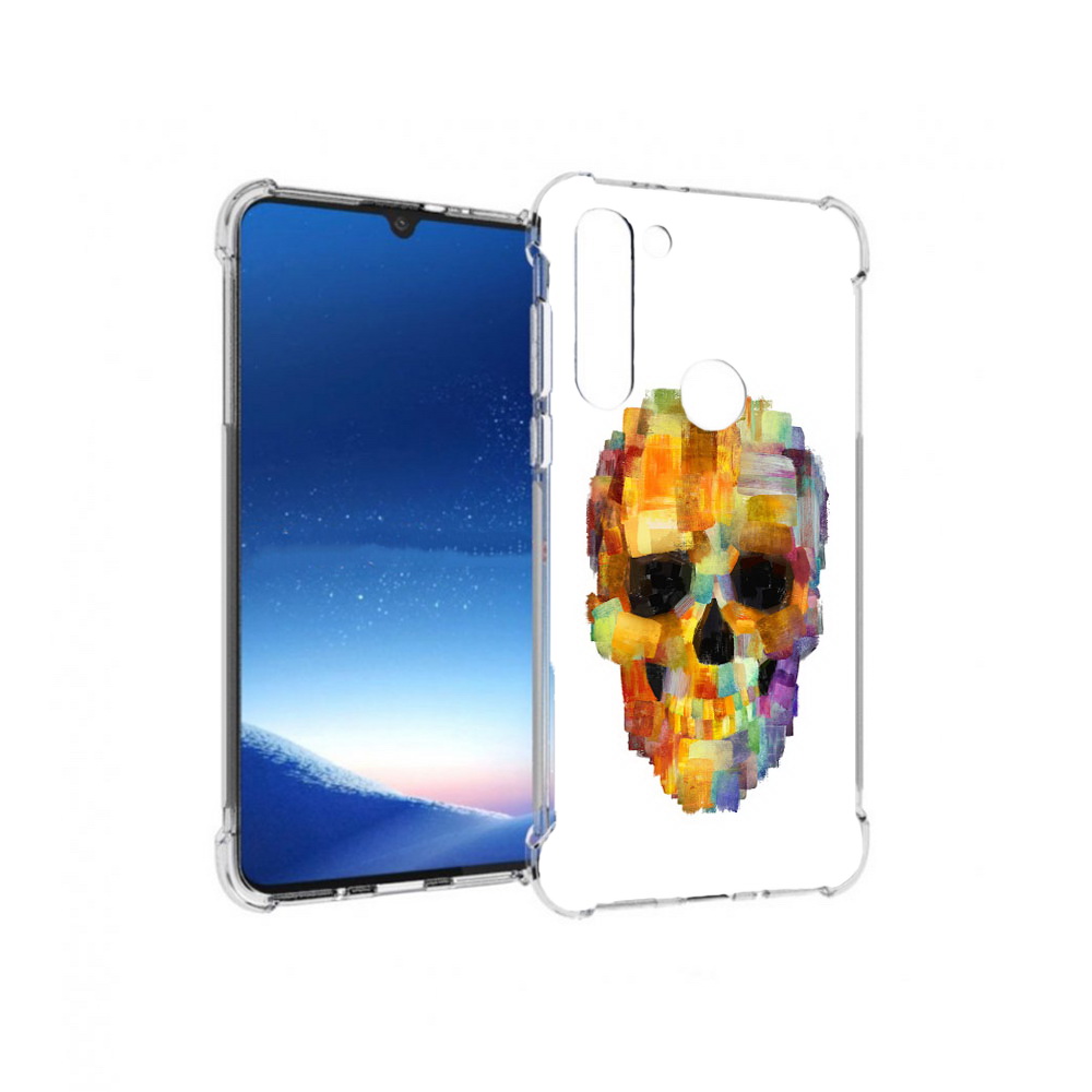 

Чехол MyPads Tocco для Motorola Moto G8 Power нарисованный череп (PT143076.340.516), Прозрачный, Tocco