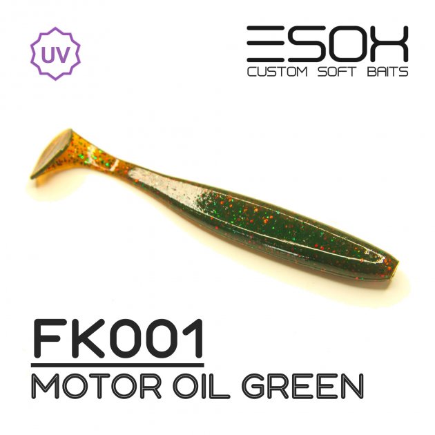 

Виброхвост Esox SHEASY 100 мм. FK001 уп.=5 шт., Зеленый